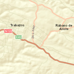 Rábano de Aliste Street Map