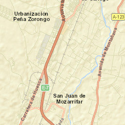Villanueva de Gállego Street Map