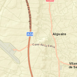 Alguaire Street Map