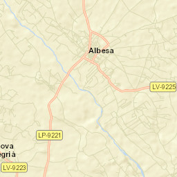 Albesa Street Map