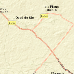 Ossó de Sió Street Map