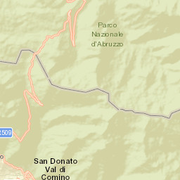 San Donato Val di Comino Street Map