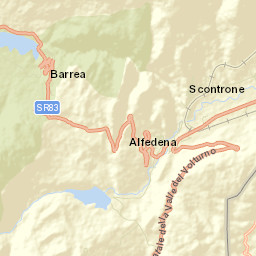 Scontrone Street Map