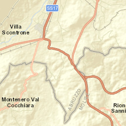 Rionero Sannitico Street Map