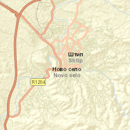 Shtip Street Map