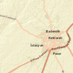 Kırklareli Street Map