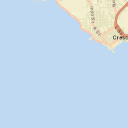 Crescent City California Street Map