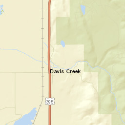 Davis Creek California Street Map