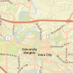 1167 Hollywood Boulevard, Iowa City, IA Street Map