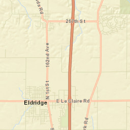 450 East Leclaire Road, Eldridge, IA 52748 Street Map