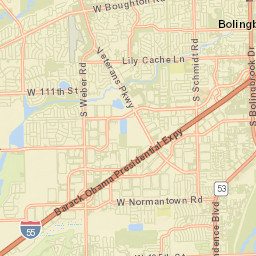 Romeoville Street Map