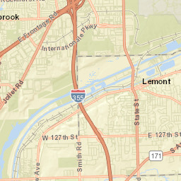 Lemont Street Map