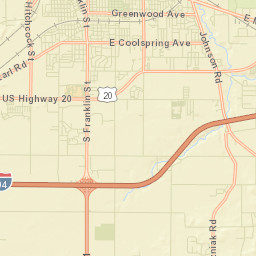 Trail Creek Street Map