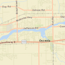 Osceola Street Map