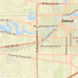 Elkhart Street Map