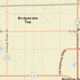 Pioneer Ohio Street Map