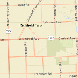 Richfield Center Ohio Street Map