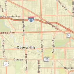 Wernerts Corners Ohio Street Map