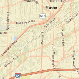 West Mentor Ohio Street Map