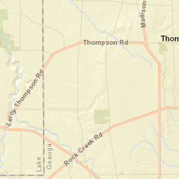 Thompson Ohio Street Map