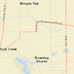 Turkey Foot Corner Ohio Street Map