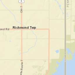 Richmond Center Ohio Street Map