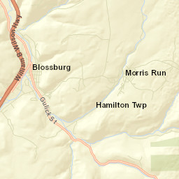 Blossburg Street Map