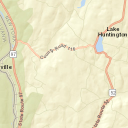 Lake Huntington New York Street Map