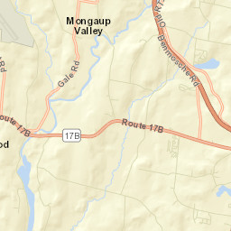 Mongaup Valley New York Street Map