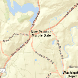 New Preston Connecticut Street Map