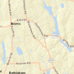 Morris Connecticut Street Map