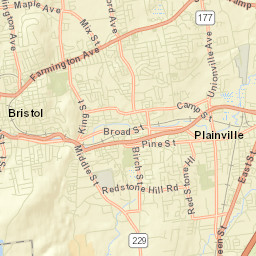 Forestville Connecticut Street Map