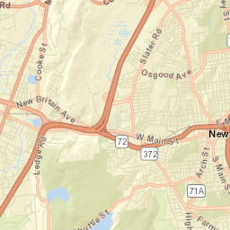 Plainville Connecticut Street Map