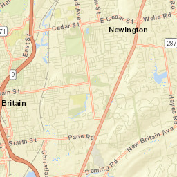 Newington Connecticut Street Map