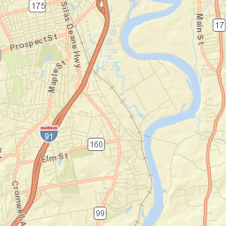Rocky Hill Connecticut Street Map