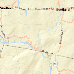 Windham Connecticut Street Map