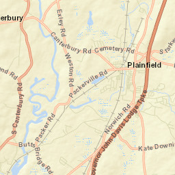 Plainfield Connecticut Street Map