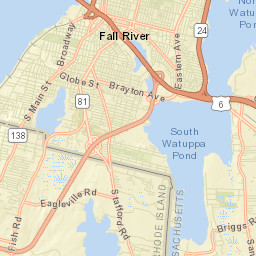 Fall River Street Map