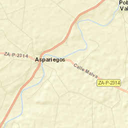 Aspariegos Street Map