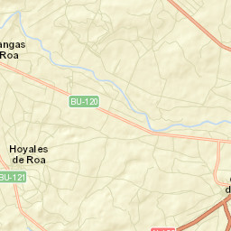 Hoyales de Roa Street Map