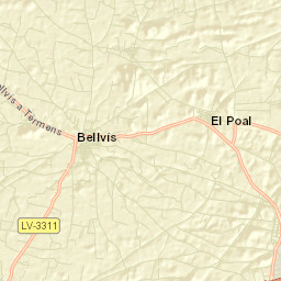 Bellvís Street Map