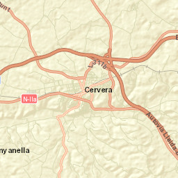 Cervera Street Map