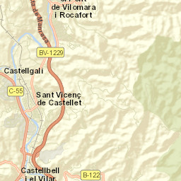 Sant Vicenç de Castellet Street Map