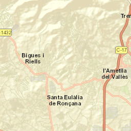 Bigues i Riells Street Map