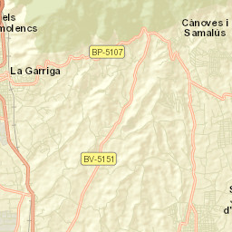 Cànoves i Samalús Street Map