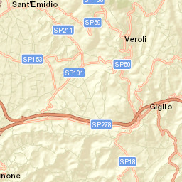 Veroli Street Map