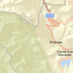 Castel San Vincenzo Street Map