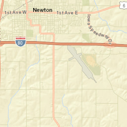 Jasper County Street Map