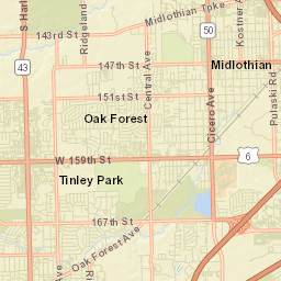 Midlothian Street Map