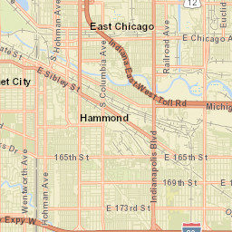 East Chicago Street Map